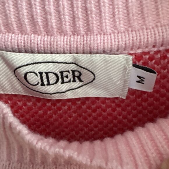 Cider Thick Soft Heart Sweater In Shades Of Pink Women’s M Cozy Y2K - Picture 3 of 7